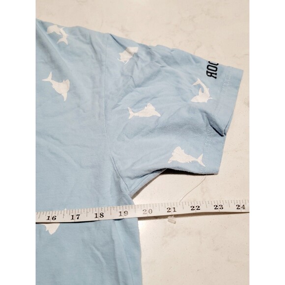 Jaws x ROOK All Over Shark Print T Shirt Men's Size L Graphic Tee EUC - Picture 3 of 8